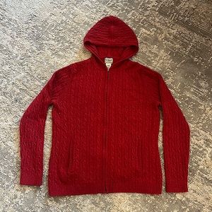 L. L. Bean zip up sweater cardigan size medium
